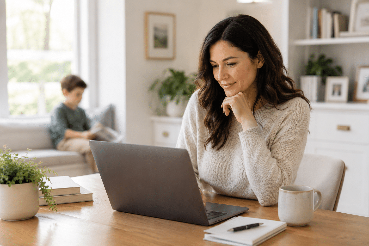 Helpful Fowler Orthodontics Tips & Info 80 busy mom on laptop