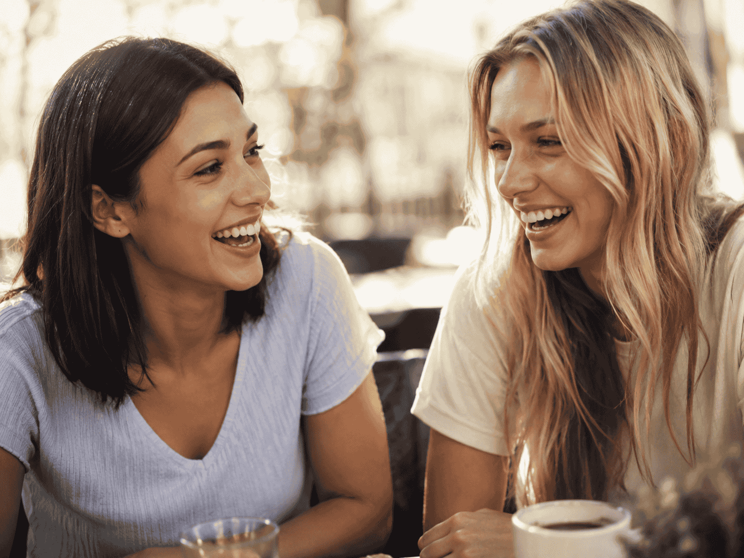 Helpful Fowler Orthodontics Tips & Info 79 friends at cafe laughing